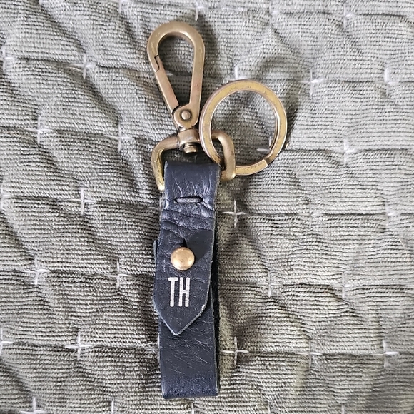 COPY - Madewell Black Leather Keychain - Picture 1 of 7
